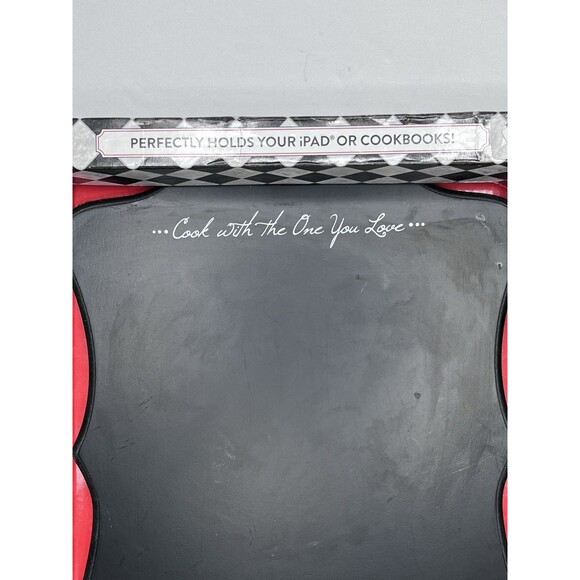 Boston Warehouse Black Countertop Cookbook iPad Holder Stand - Picture 2 of 8